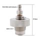 thumbnail image 3 of DIN Valve Filling Adapter for Diving Air Tools, 300 Bar, Male / Female, Stainless Steel, 3 of 5