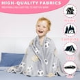 thumbnail image 5 of Wesan Glow in The Dark Blanket Sports Soccer Throw, 60" x 50", 5 of 7