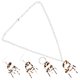 thumbnail image 5 of unbranded 1 Collar Aretes Y Llavero Plegable Acrílico Y Metal Decorativo, 5 of 8