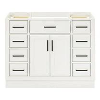 Ariel Hepburn 42 In. Single Sink Base Cabinet In White