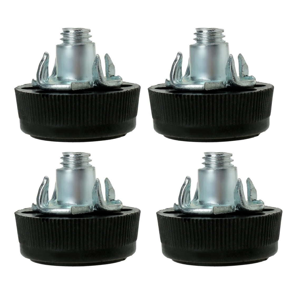 M8 x 13 x 30mm Leveling Feet Adjustable Leveler with Tnuts for Desk Leg 4pcs