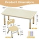 thumbnail image 4 of QinaQin Mesa infantil con 4 sillas, juego ajustable en altura con cubierta tipo graffiti y patas antiderrapantes, ideal para manualidades, estudio y actividades infantiles, 4 of 7
