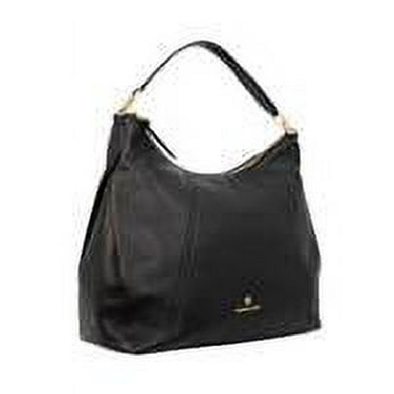 Gucci Vintage Drawstring Shoulder Bag in Black Calfskin with Shiny Silver  Hardware - SOLD