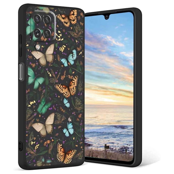 Butterflies-Witchy-Goth-Cottagecore-Forest-12 Phone Case, Degined for Samsung Galaxy A12 Case Men Women, Flexible Silicone Shockproof Case for Samsung Galaxy A12