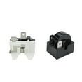 thumbnail image 2 of Semetall Refrigerator Starter Relay 4.7 PTC 2 Pin 15O Refrigerator Starter Relay and 1/5HP Refrigerator Overload Protector Replacement Part (4 Pieces in Total), 2 of 5