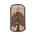 thumbnail image 5 of Meyda Tiffany 118535 7.75" W Oak Tree Wall Sconce - Silver, 5 of 6