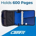 thumbnail image 5 of Case-it Mighty Zip Tab Zipper Binder 6 pack 3" O-Ring with 5-Color Tabs, Expanding File Folder and Shoulder Strap and Handle, D-146 Midnight Blue, 5 of 8
