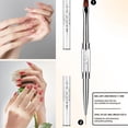 thumbnail image 4 of Double Ended Gel Nail Brush, Fine & Flat Head, For UV/LED Gel Polish Application, 4 of 8