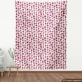 thumbnail image 4 of Floral Upholstery Fabric by the Yard, Rose Bloom Branches Flourishing Retro Romantic Motif on Champagne Backdrop, Decorative Fabric for DIY and Home Accents, Dark Coral Blue Grey by Ambesonne, 4 of 5