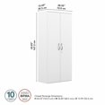 thumbnail image 3 of Studio C 29W Tall 2 Door Storage Cabinet in White - Engineered Wood, 3 of 6