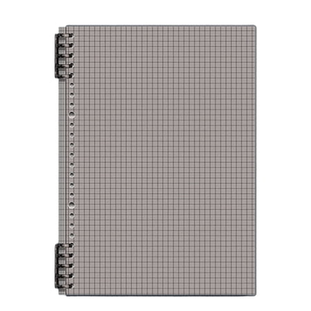 Yhmxh Spiral Notebook with Clear Cover Graph Grid Paper Page Spiral College Notebook Thick Paper Journal Notepad for Note Taking Sketching Writing B5 Size Durable Hardcover Spiral Notebooks