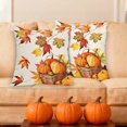 thumbnail image 4 of BotaniNest Thanksgiving Maple Leaf Pumpkin Covers Cozy Decorative Throw For Home Sofa Couch And Perfect Fall, 4 of 5