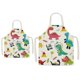 thumbnail image 1 of Parent and Child Apron for Kitchen - Super Cute Pattern Cotton and Linen Cooking Apron for Mom Kids, Cooking Painting Gardening Apron (Dinosaur), 1 of 2
