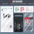 thumbnail image 5 of LeYi for Pixel 9 Case with 2 Pack Screen Protectors Heavy Duty Armor Case with Slide Camera Cover, Black, 5 of 5