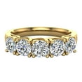 thumbnail image 4 of Weding band Diamond rings 5 stone Anniversary Trellis style 1.10 ct t.w 14K Gold. (H,SI1), 4 of 5