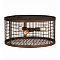 thumbnail image 7 of Meyda Tiffany 164225 Paloma Golpe 3 Light 24" Wide Flush Mount Drum Ceiling Fixture -, 7 of 7