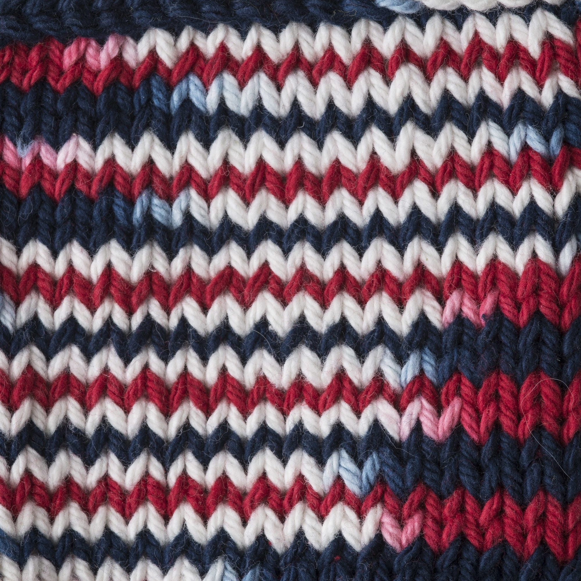Lily Sugar'n Cream The Original Ombre 4 Medium Cotton Yarn, Red White Blue 2oz/57g, 95 Yards