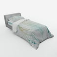 thumbnail image 2 of Ambesonne White Bedding Set 3 Pcs, Feather Peacock Vintage, Twin XL, Mint Green Yellow, 2 of 2