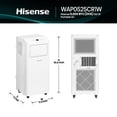 thumbnail image 5 of Hisense 5000 Btu (5000 Btu DOE) 150 Sq ft Portable Air Conditioners, White, 5 of 12