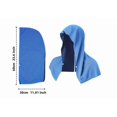 thumbnail image 2 of Toalla deportiva refrescante con capucha para correr y hacer ejercicio al aire libre: capa transpirable con protección UV, color negro., 2 of 3