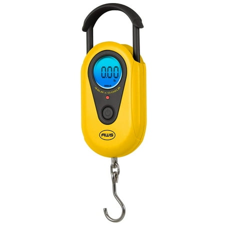 - Scales AMW-SR-20 Yellow Digital HanGinG Scale, 44lb by 0.02 LB, The SR-20 Digital Hanging Scale weighs up to 44lbs with a 0.01lb resolution By American Weigh