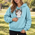 thumbnail image 4 of CONROSES Pet Pouch Hoodie for Men Kangaroo Pocket Puppy Cat Dog Hoodie Cozy Long Sleeve Warm Pet Carrier Hooded Sweatshirts, 4 of 8