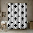 thumbnail image 3 of Creative Products Swiss Cross 71x74 Shower Curtain, 3 of 6