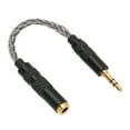 thumbnail image 6 of 4.4mm Balanced Female to 3.5mm Stereo Male Adapter Cable - Gold Plated Connectors, Portable Headphone Convert Cable, Cold Grey, 6 of 8