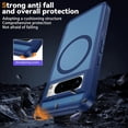 thumbnail image 4 of Magnetic Case for Google Pixel 8 Pro [Compatible with Magsafe] [Dual Layer Military-Grade Protection] Heavy Duty Shockproof Rugged Protective Cover for Google Pixel 8 Pro 5G 6.7 inch, Blue, 4 of 14
