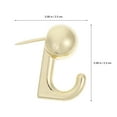 thumbnail image 4 of SHISUYAN Golden Zinc Alloy Push Pin Hooks for Storage Use 20 Pieces Small Size, 4 of 9