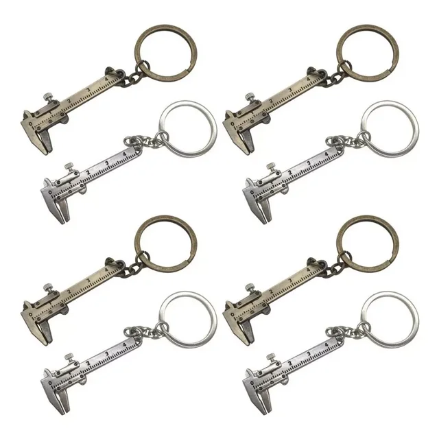 Miniregla De 8 Piezas De Llavero Con Pinza Vernier LingWen 9024715152701