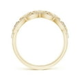 thumbnail image 2 of ANGARA Natural Diamond Openwork Anniversary Ring in 14K Yellow Gold for Women (Size-2.1mm| Color-I-J| Clarity-I1-I2) | April Birthstone, Anniversary, Jewelry Gift for Women | Natural Diamond Ring, 2 of 9
