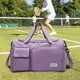 thumbnail image 3 of Ligero ejercicio Duffel Gym Natación Tote Wet Fitness Overnight Bandolera , púrpura Violeta Salvador Bolsa deportiva, 3 of 8