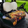 thumbnail image 2 of Golf Cart Seat Covers for 2 Seater,Fall Forest Squirrel Microfiber Cart Seat Towel Blanket,Orange Maple Leaf Autumn Mushroom Absorbent Breathable NonSlip Bench Seats Protector for Golf Course 51"x31", 2 of 9