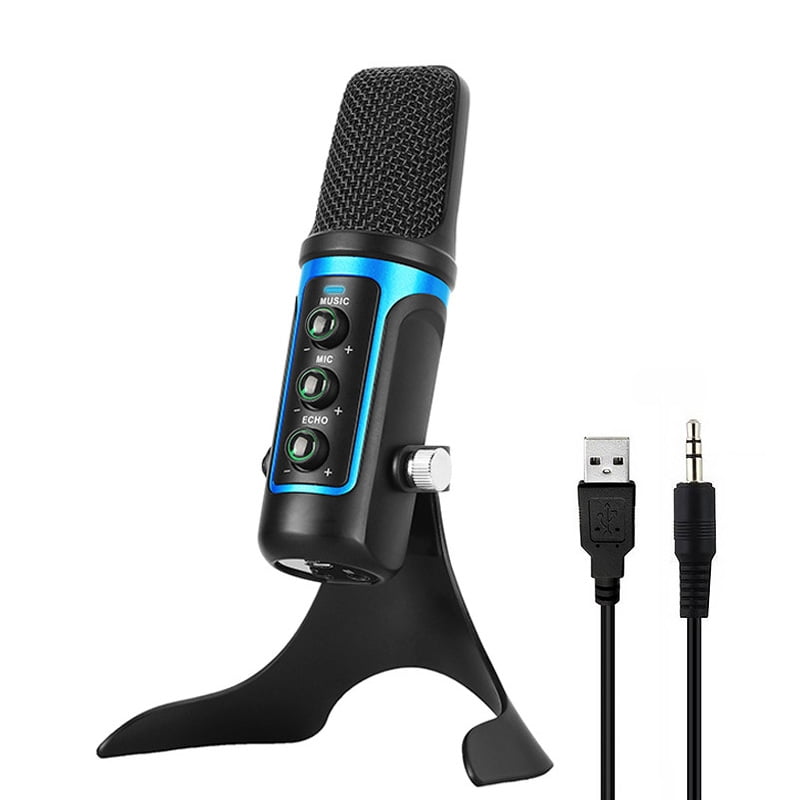 AMZER USB ECHO Sound Recording Condenser Microphone with Holder