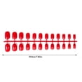 thumbnail image 3 of 24X Solid Nails Removable Wearable French Style DIY Artificial Exquisite Novel Elegant Personality Small Round Head Acrylic Nail Red, 3 of 6