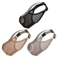 thumbnail image 3 of Brown Pvc Soft Mesh Dog Muzzle with Reflective Strip for Nighttime Walks and Comfortable 3d Design, 3 of 5
