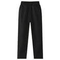 thumbnail image 4 of Gubotare Slacks for Boys Uniforms Pull-On Pant with Boxer Elastic Waistband for Girls and Boys Size 8-9 (Black,8-9 Years), 4 of 4