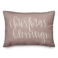 thumbnail image 2 of Creative Products Christmas Blessings Script 14x20 Spun Poly Pillow, 2 of 3