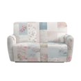 thumbnail image 3 of Xixirimido Recliner Chair Cover, 6-Pieces Stretch Recliner Covers for 2 Seat Stretch Reclining Chair Slipcover Furniture Protector for Pets Kids, Roses Floral Patchwork, 3 of 8