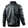 Zhuashum Jackets For Men Motorcycle Leather Fashion Leather Jacket