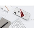 thumbnail image 5 of DistinctInk Clear Shockproof Hybrid Case for iPhone XS Max (6.5" Screen) - TPU Bumper, Acrylic Back, Tempered Glass Screen Protector - Bulldogs Cowbell - Maroon, Gray, 5 of 9