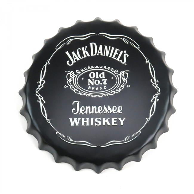 Jack Daniels Tin Bottle Cap Sign 