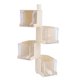thumbnail image 3 of Caja de condimentos beige con cuchara incorporada para organizar la cocina Estante de especias giratorio para montaje en pared, 3 of 8
