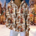thumbnail image 2 of NMMUED Christmas Hoodie Graphic Hoodies Funny Christmas Hoodies for Women Going Out Tops for Women Christmas Gifts for Women Womens Hoodies Pullover Xmas Sweatshirt Women Khaki L, 2 of 5