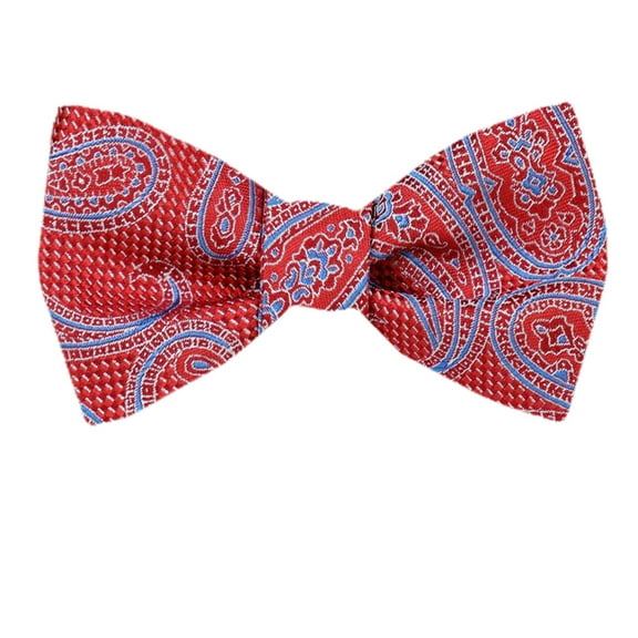 Mens Silk Pattern Dot Paisley Designer Self Tie Bow Tie