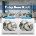 thumbnail image 5 of GYDEK Door knob,Keyed Entry Door Knob with Lock, Interior and Exterior Door Lock, Standard Ball, Satin Nickel, 5 of 8