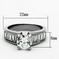 thumbnail image 2 of High polished (no plating) Stainless Steel Ring with AAA Grade CZ in Clear for Women Clear Stone Color Style TK1332 Size 10, 2 of 4