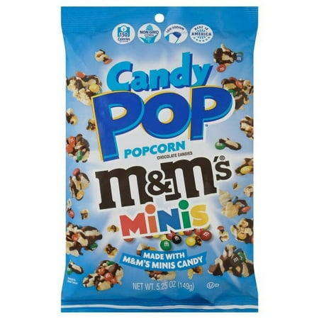 M&M Mini Candy Pop Popcorn, 5.25 oz