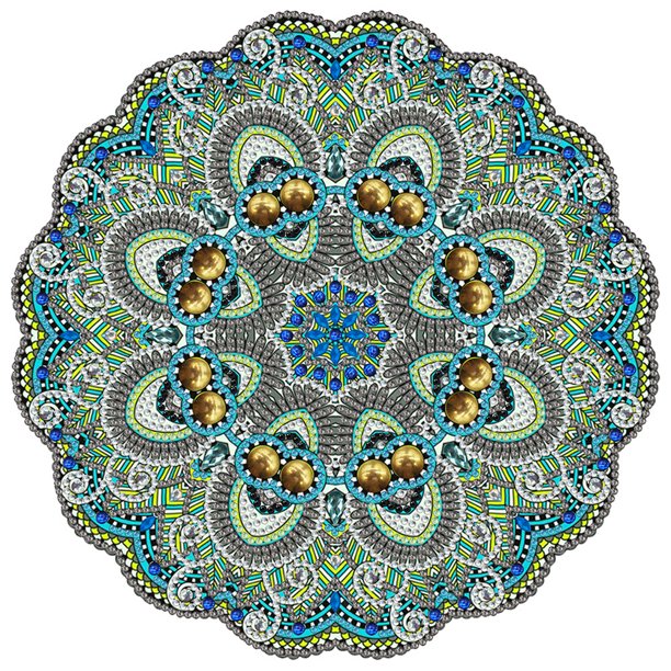 Kits de pintura de diamantes en forma especial parcial Mandala patrón mosaico arte (HB278) Sywqhk Decoración hogareña